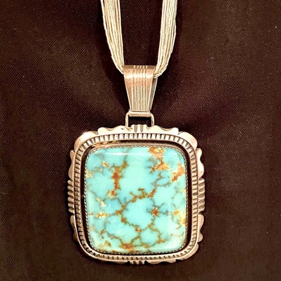 💕💕💕Thomas Byrd Red Mesa turquoise necklace - Picture 8 of 13